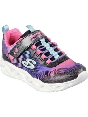 Skechers Kids Purple Pink Gradient Light-Up Athletic Sneakers